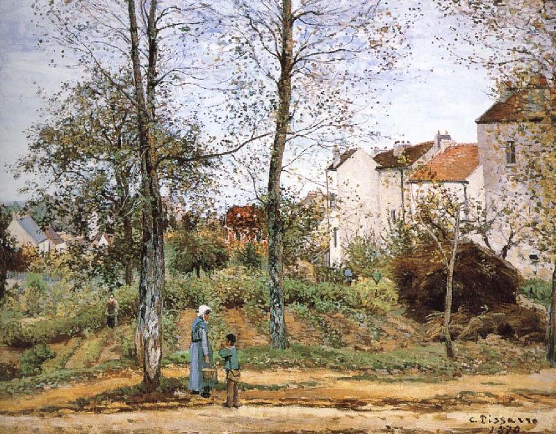 Camille Pissarro Village garden